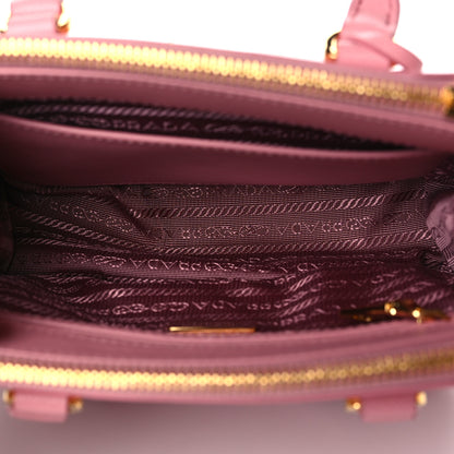Prada Saffiano Mini Galleria Double Zip Tote Petalo 5 of 8