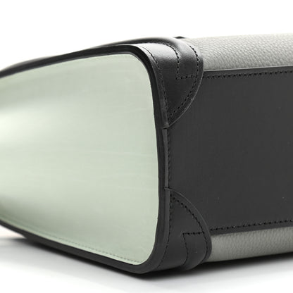 Celine Smooth Drummed Calfskin Nano Luggage Zinc Almond 9 of 10