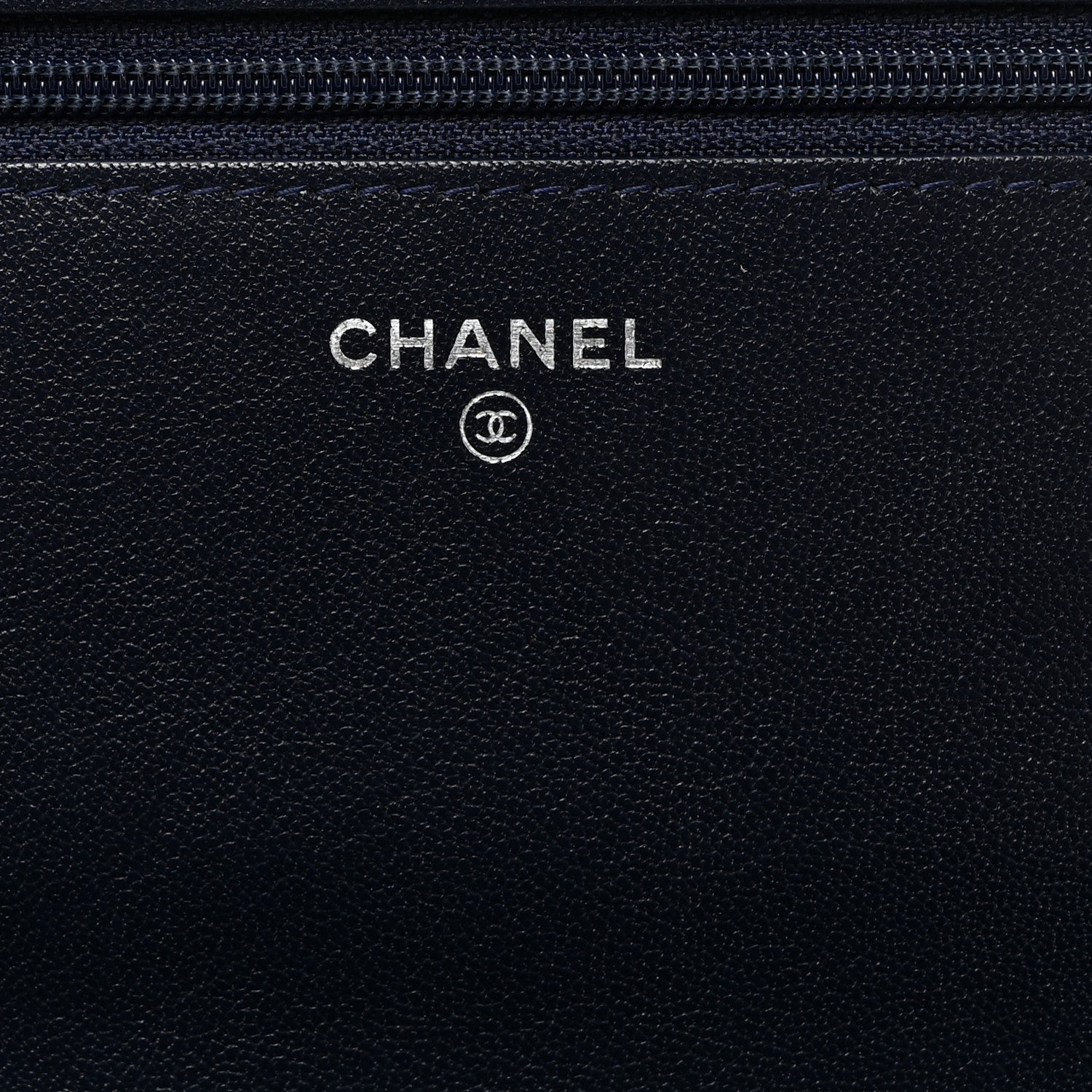 Chanel Sheepskin Quilted Vintage Mademoiselle Wallet On Chain WOC Navy 6 of 8