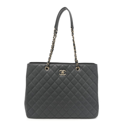 Chanel Caviar Quilted Large CC Shopping Tote Dark Grey 1 of 15