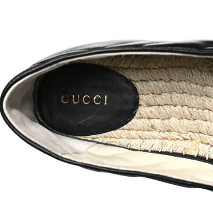 Gucci Nappa Matelasse GG Marmont Espadrilles 39 Black 7 of 9