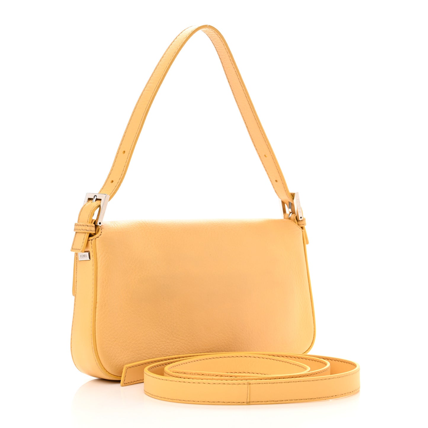 Vitello Enamel Interchangeable Strap Baguette Giallo Alchemy