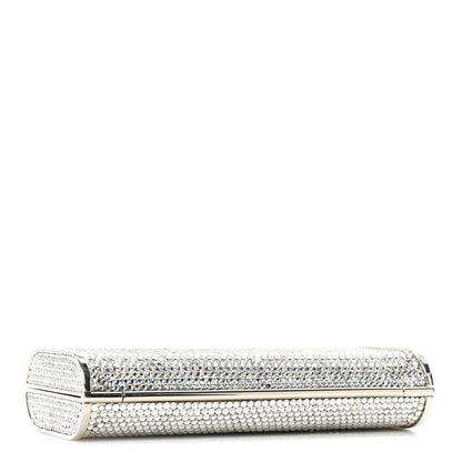 Judith Leiber Swarovski Crystal Minaudiere Clutch Silver 4 of 12