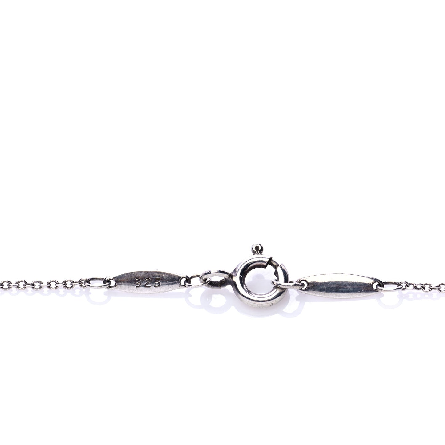Sterling Silver 12mm Elsa Peretti Bean Pendant Necklace