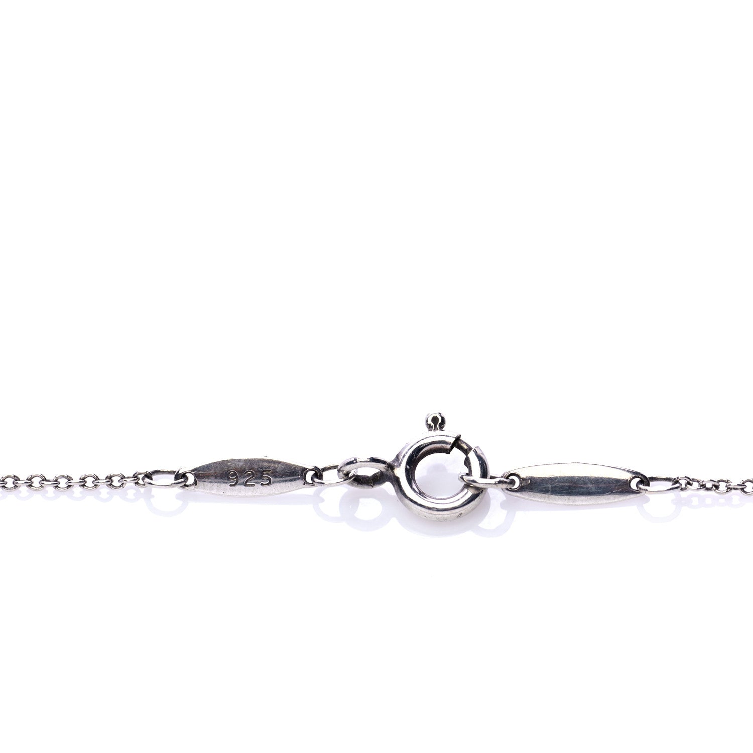 Tiffany Sterling Silver 12mm Elsa Peretti Bean Pendant Necklace 6 of 6