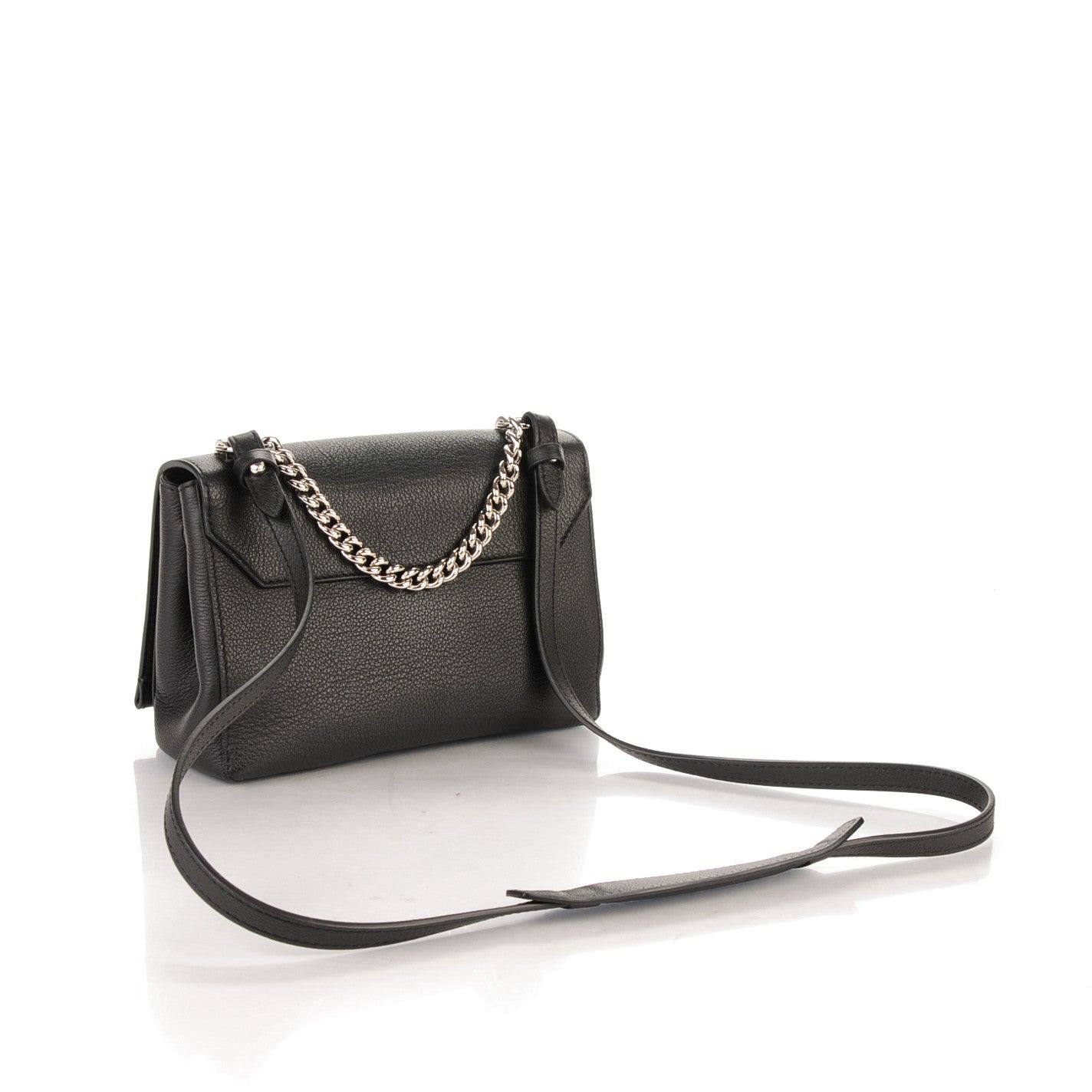 Louis Vuitton Calfskin Lockme II Chain Bag BB Black 3 of 7