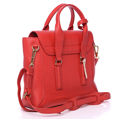 3.1 Phillip Lim 3.1 Textured Calfskin Medium Pashli Satchel Red 2 of 8