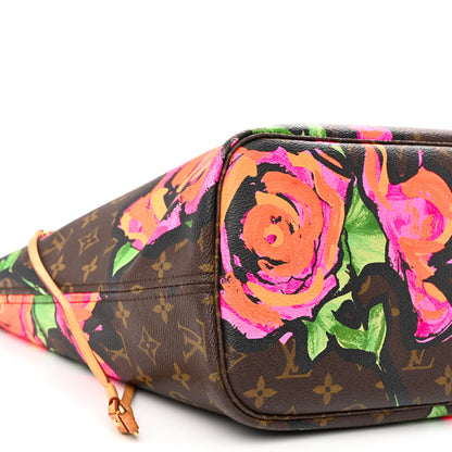 Louis Vuitton Monogram Roses Neverfull MM 8 of 15