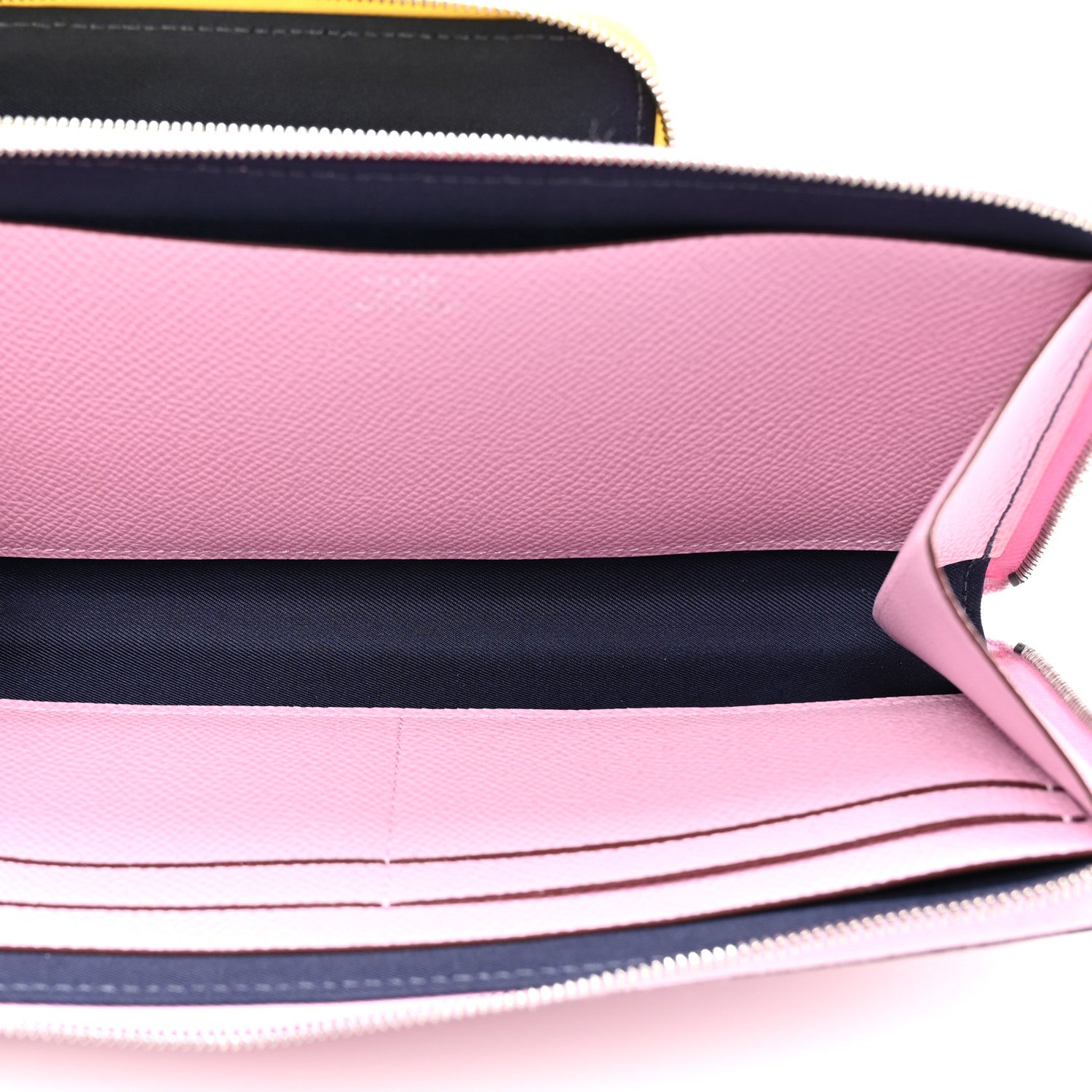 Hermes Epsom Swift Nouveau To Go Wallet Mauve Sylvestre Lime Cuivre Caban 5 of 13