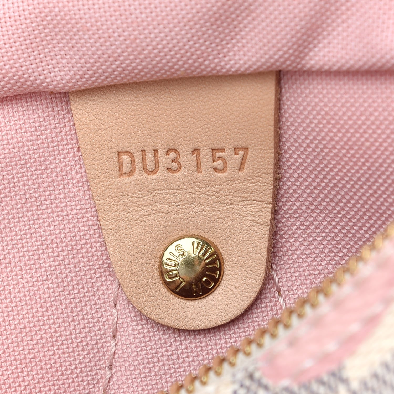 Louis Vuitton Damier Azur Tahitienne Speedy Bandouliere 30 Rose Ballerine 7 of 8