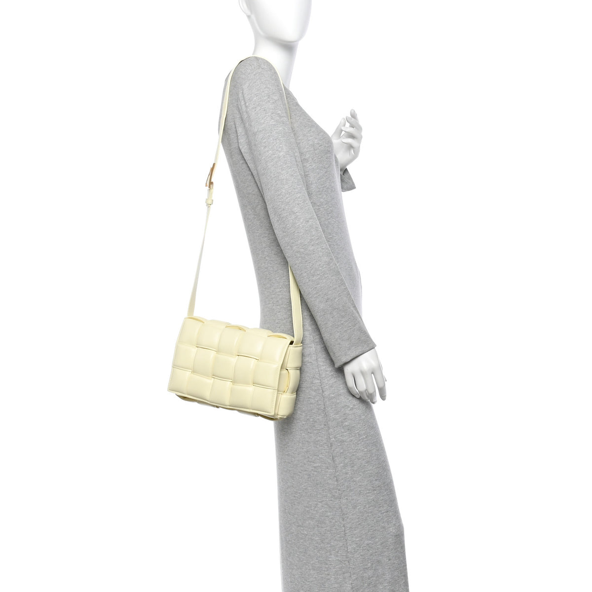 Nappa Maxi Intrecciato Padded Cassette Crossbody Bag Zest