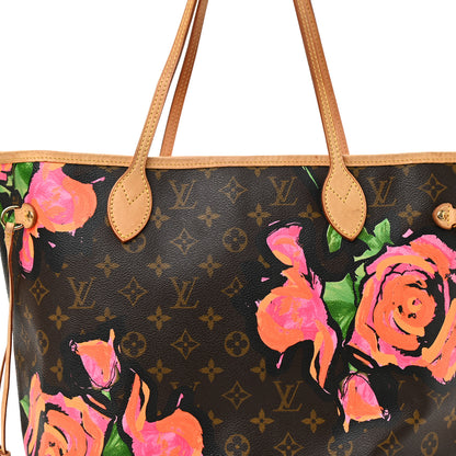 Louis Vuitton Monogram Roses Neverfull MM 8 of 10