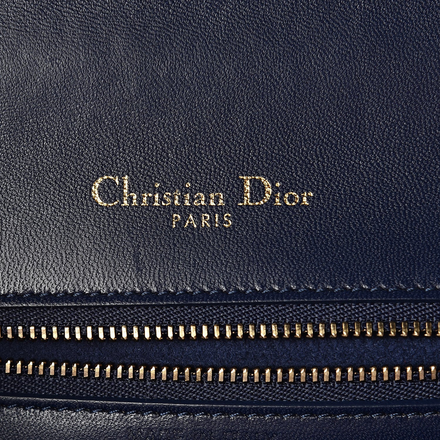 Christian Dior Lambskin Studded Medium Diorama Flap Bag Navy Blue 7 of 10