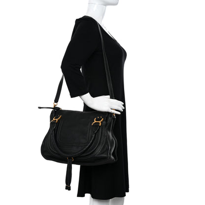 Chloe Calfskin Medium Marcie Satchel Black 2 of 10