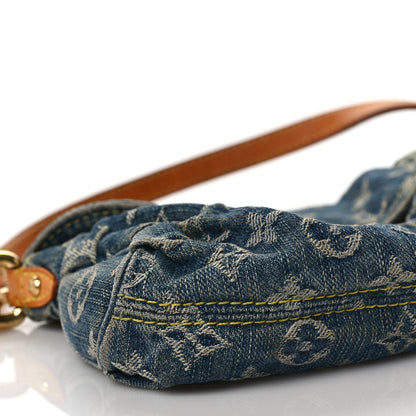 Louis Vuitton Monogram Denim Mini Pleaty Blue 7 of 9