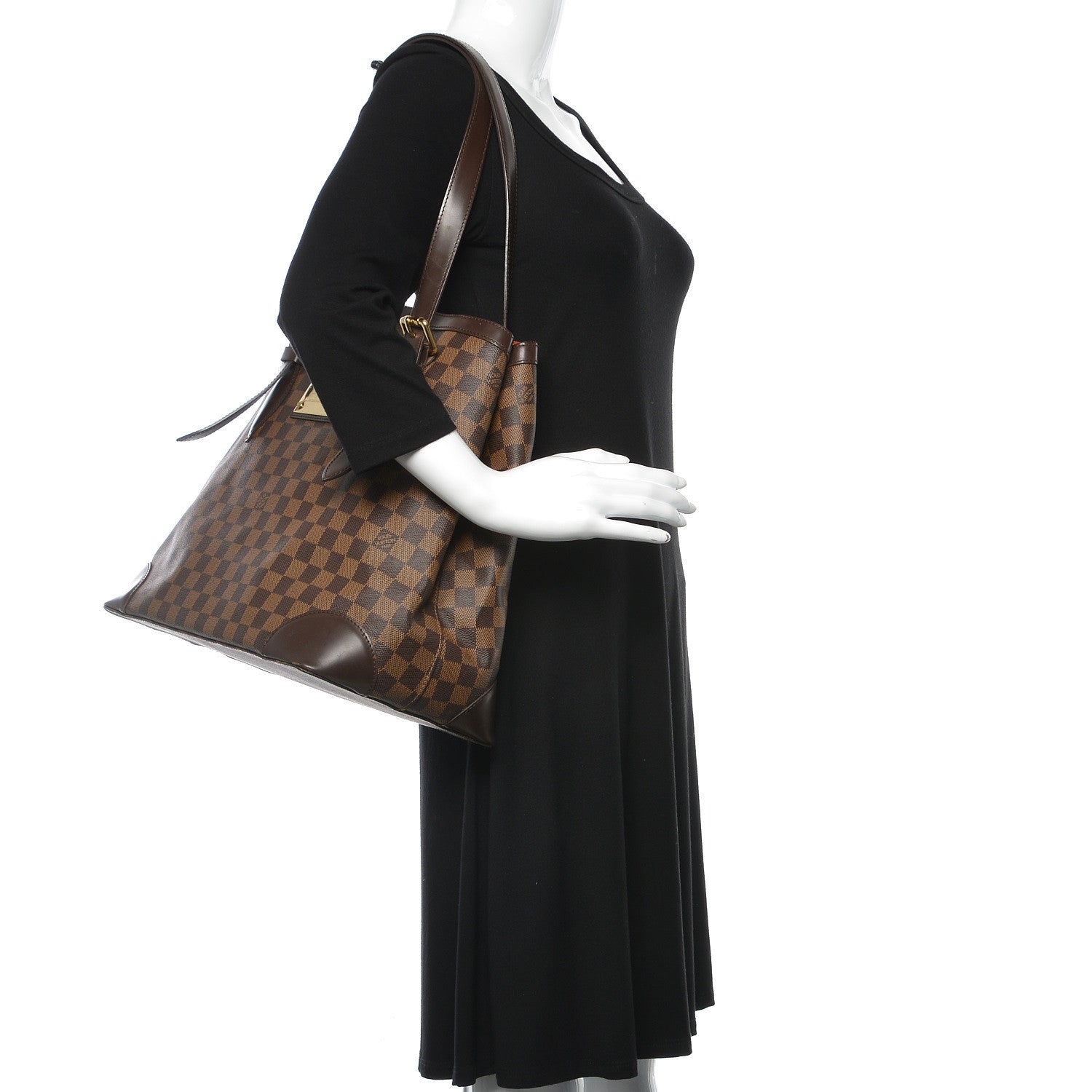 Louis Vuitton Damier Ebene Hampstead GM 2 of 17