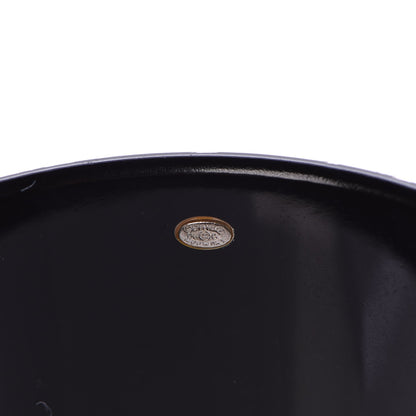 Chanel Resin Laser Etched Floral Bangle Black Cream 4 of 4