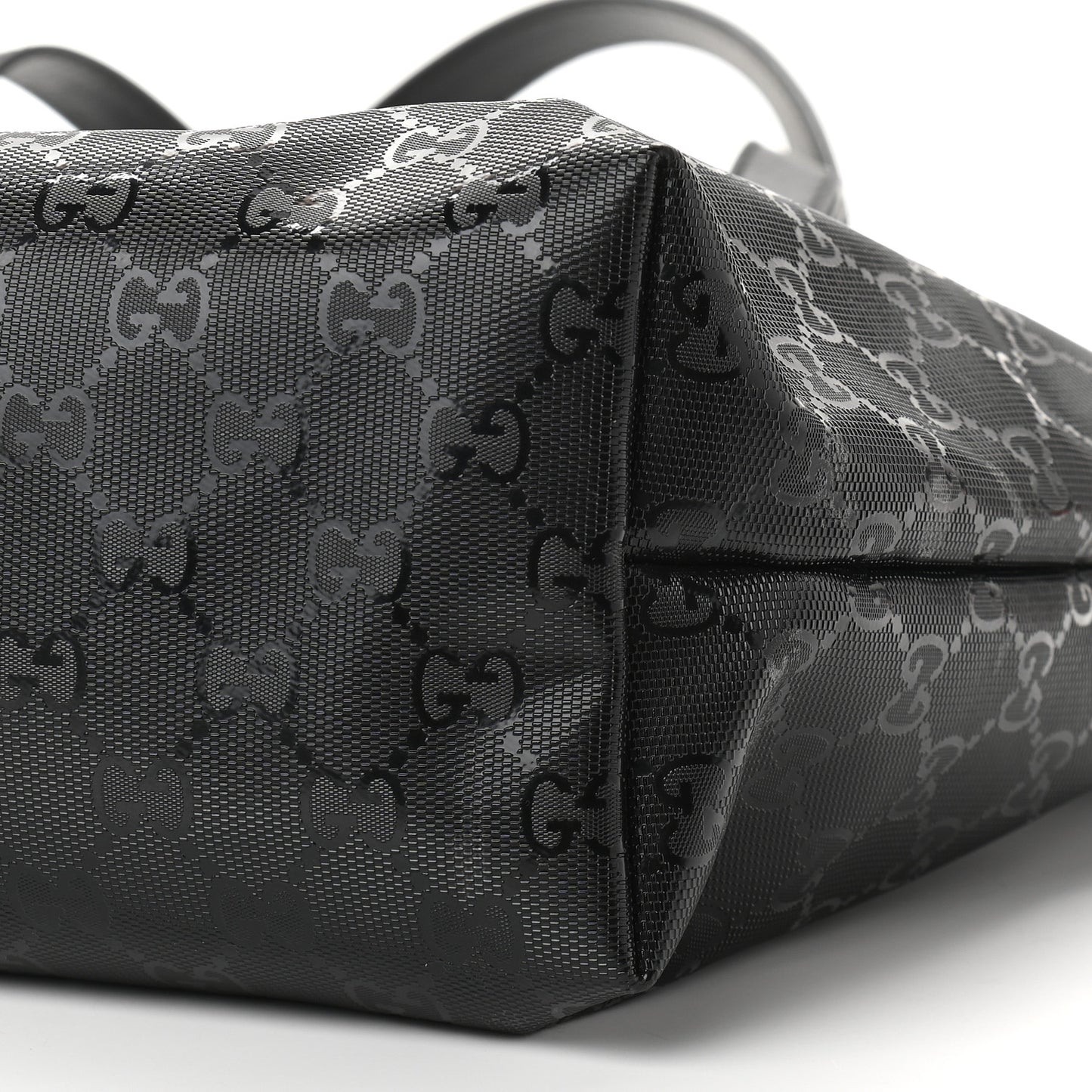 Imprime Monogram Medium Zippered Shopping Tote Black