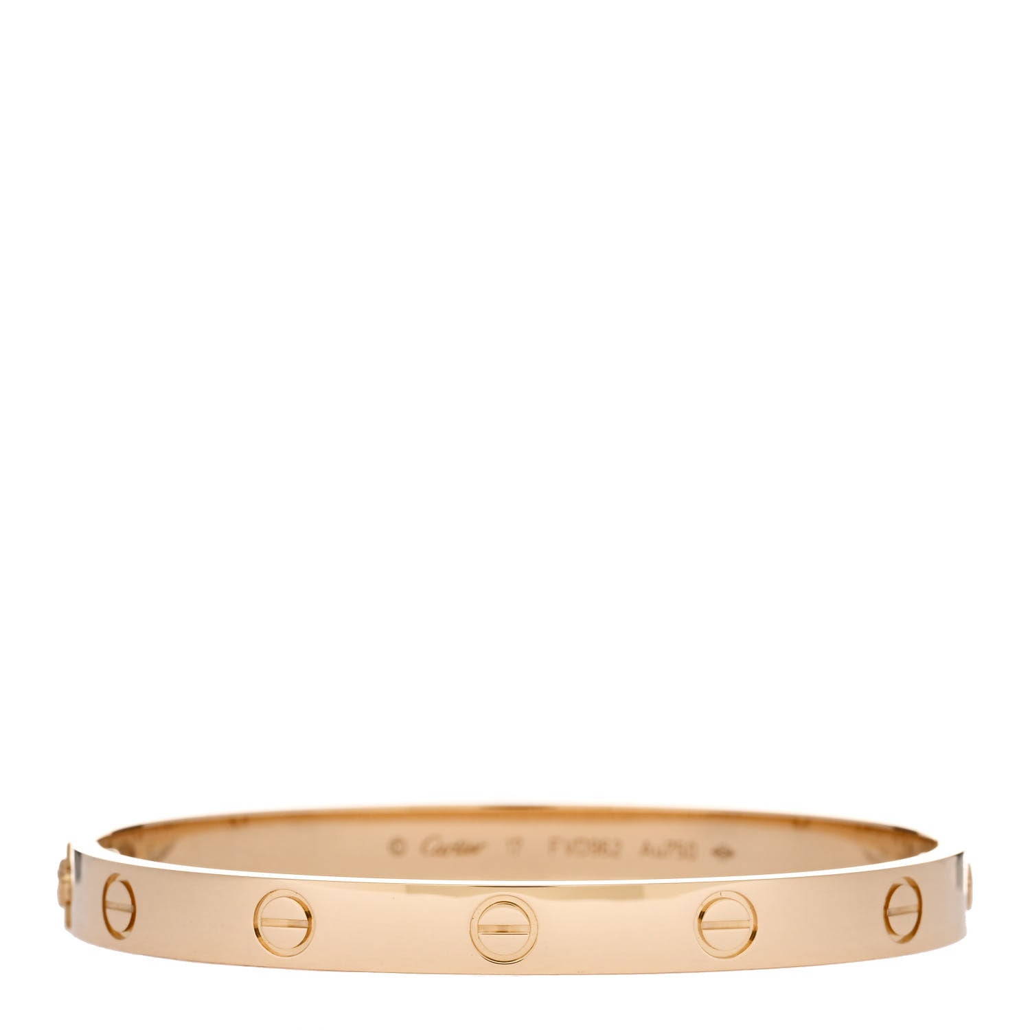 Cartier 18K Yellow Gold LOVE Bracelet 17 1 of 6