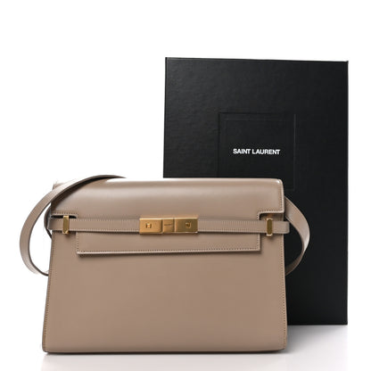 Saint Laurent Smooth Calfskin Manhattan Shoulder Bag Dusty Grey 11 of 11