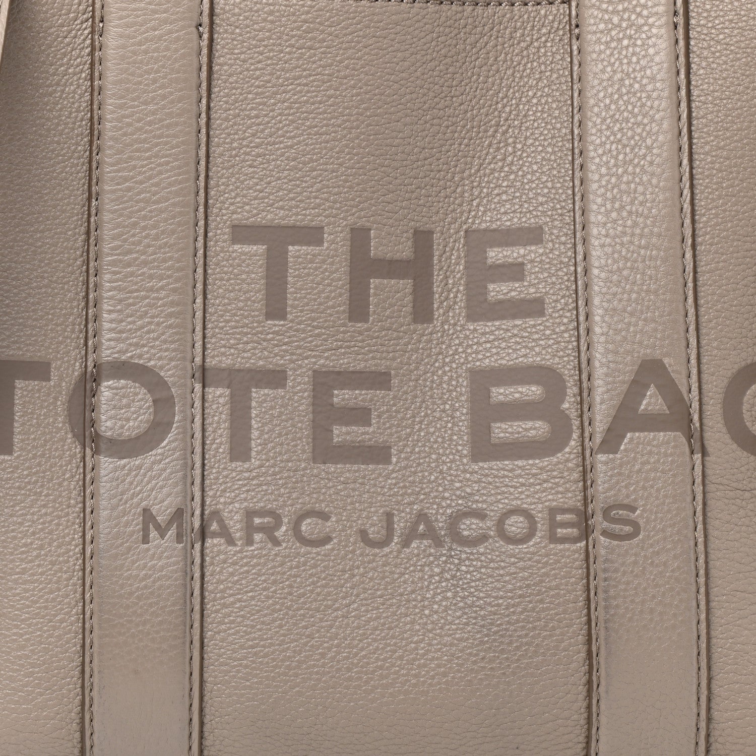 Marc Jacobs Grained Calfskin Medium The Tote Bag Taupe 8 of 10