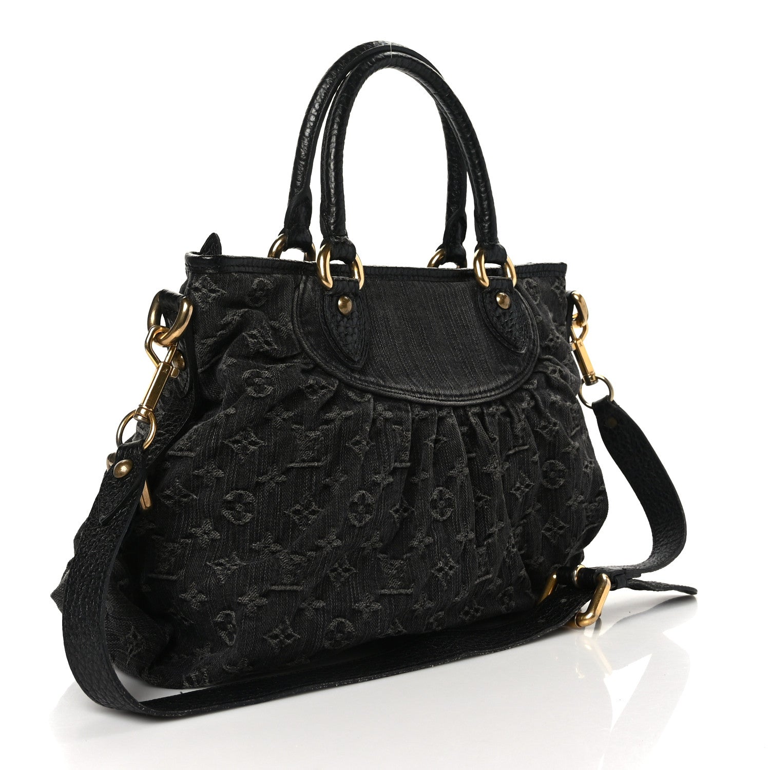Louis Vuitton Denim Neo Cabby MM Black 4 of 9