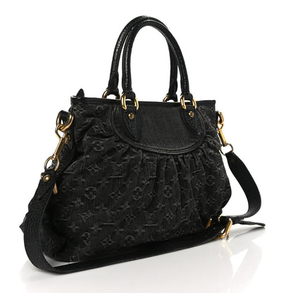 Louis Vuitton Denim Neo Cabby MM Black 4 of 9