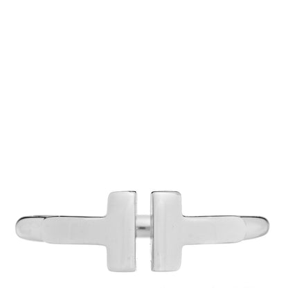 Tiffany 18K White Gold T Wire Ring 48 4.5 1 of 4