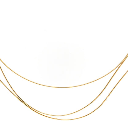 Tiffany 18K Yellow Gold Elsa Peretti Wave Necklace 3 of 4