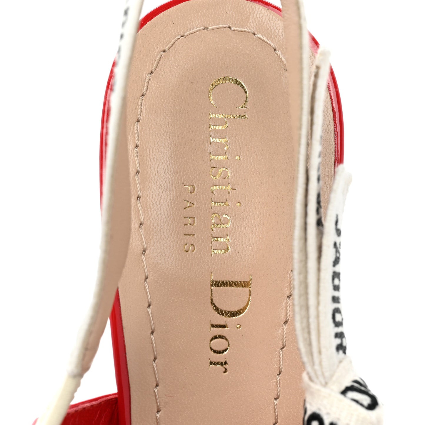 Patent Ribbon J'Adior Slingback 100mm Pumps 39 Red