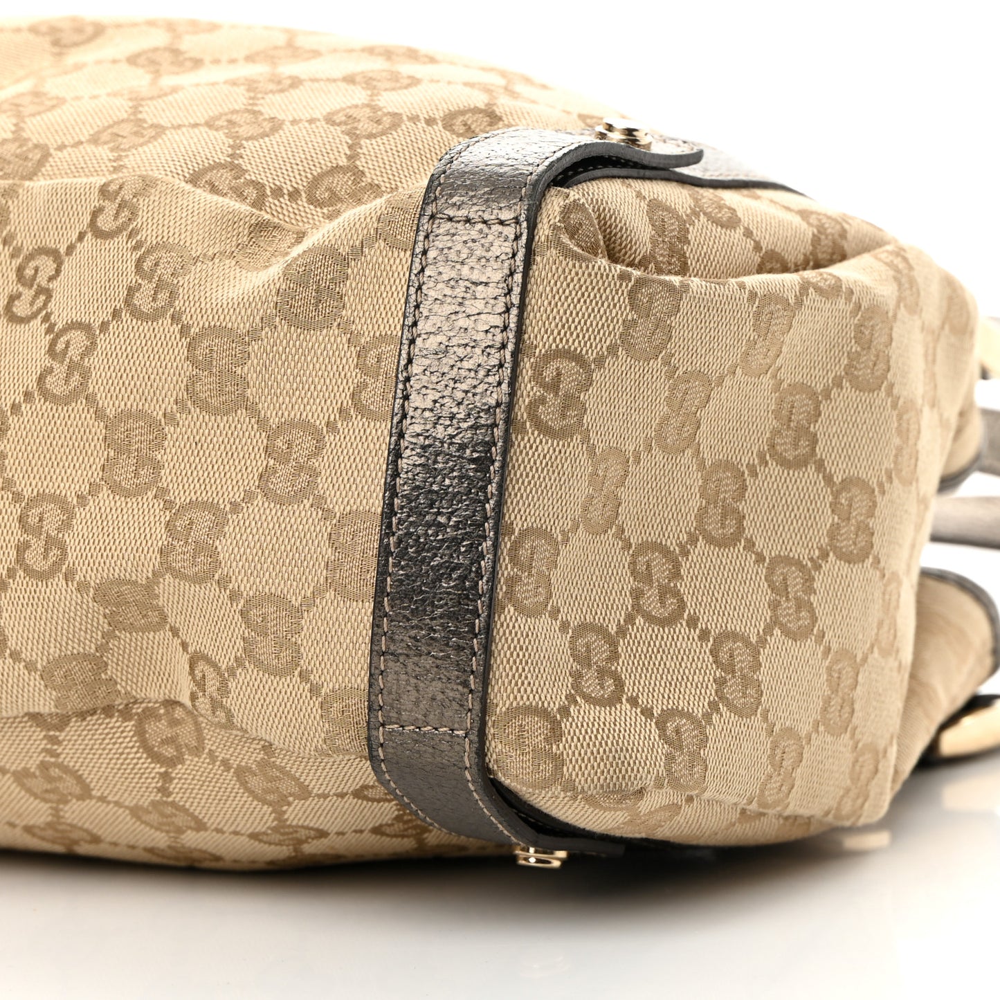 Monogram Medium Abbey Shoulder Bag Pewter