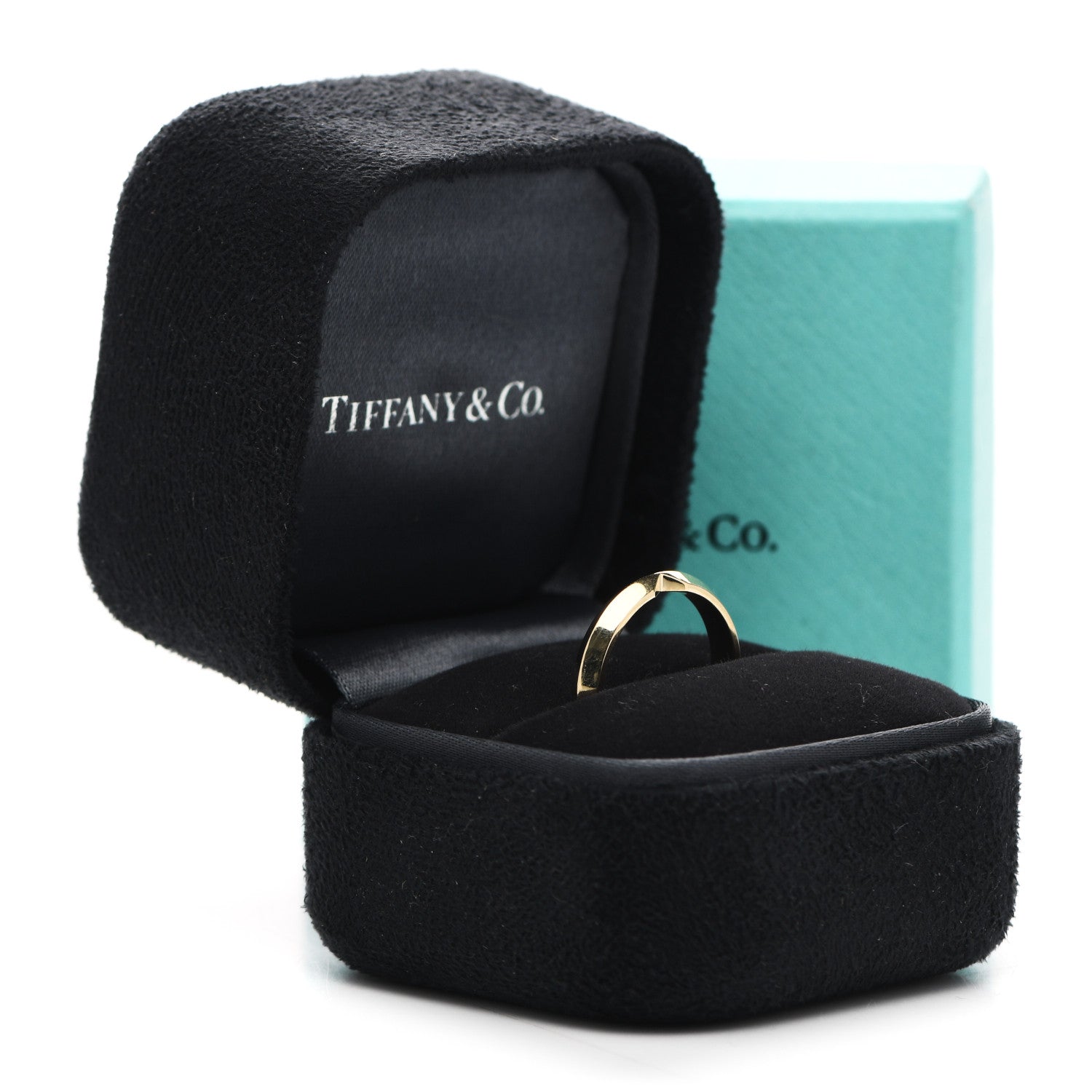 Tiffany 18K Yellow Gold Narrow Nesting Band Ring 49 5 5 of 5