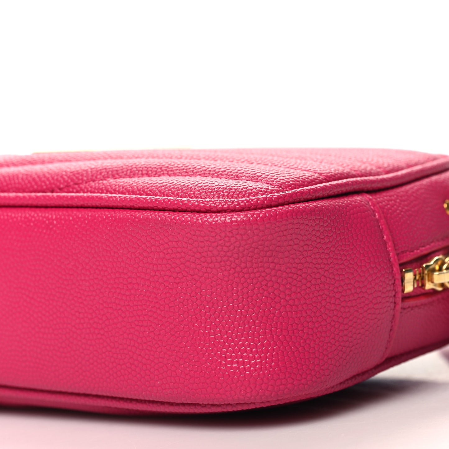 Grain De Poudre Matelasse Monogram Mini Lou Camera Bag Fuchsia