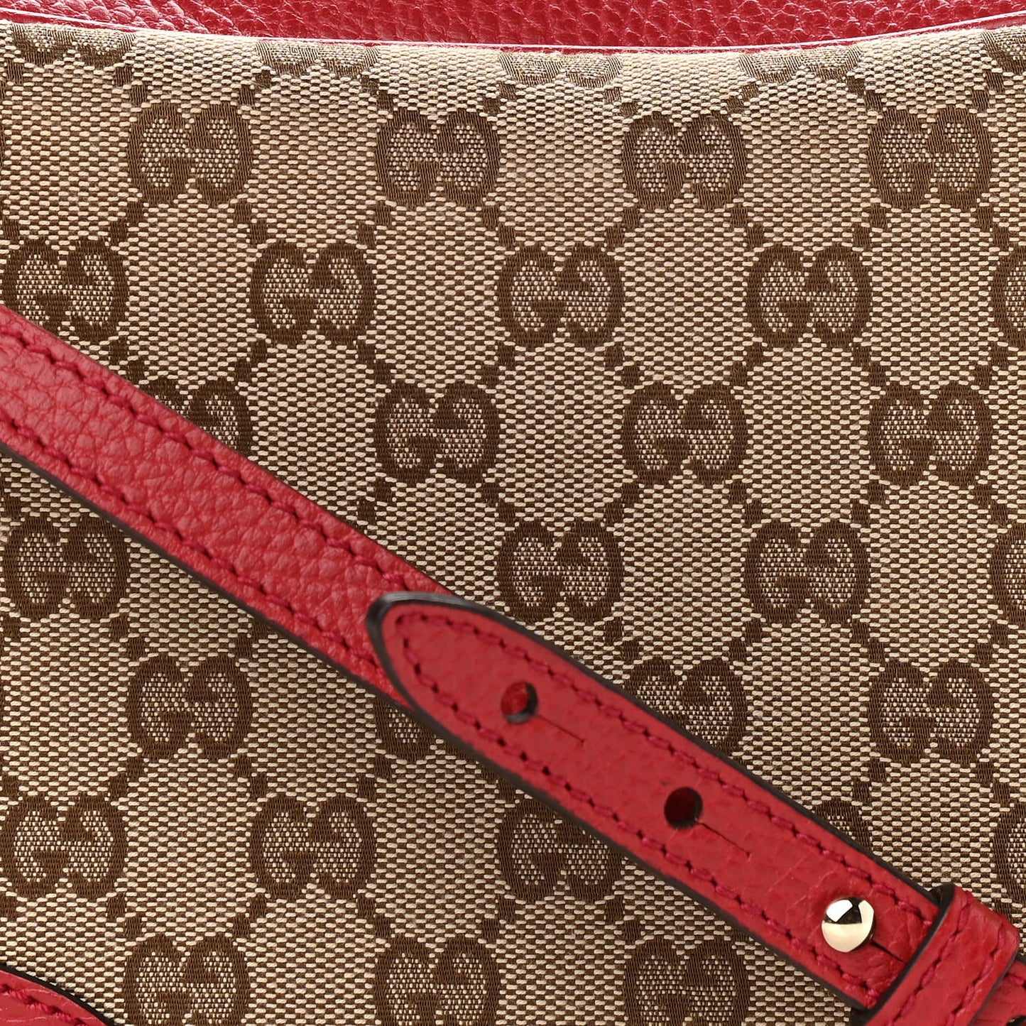 Monogram Mini Bree Messenger Bag Red