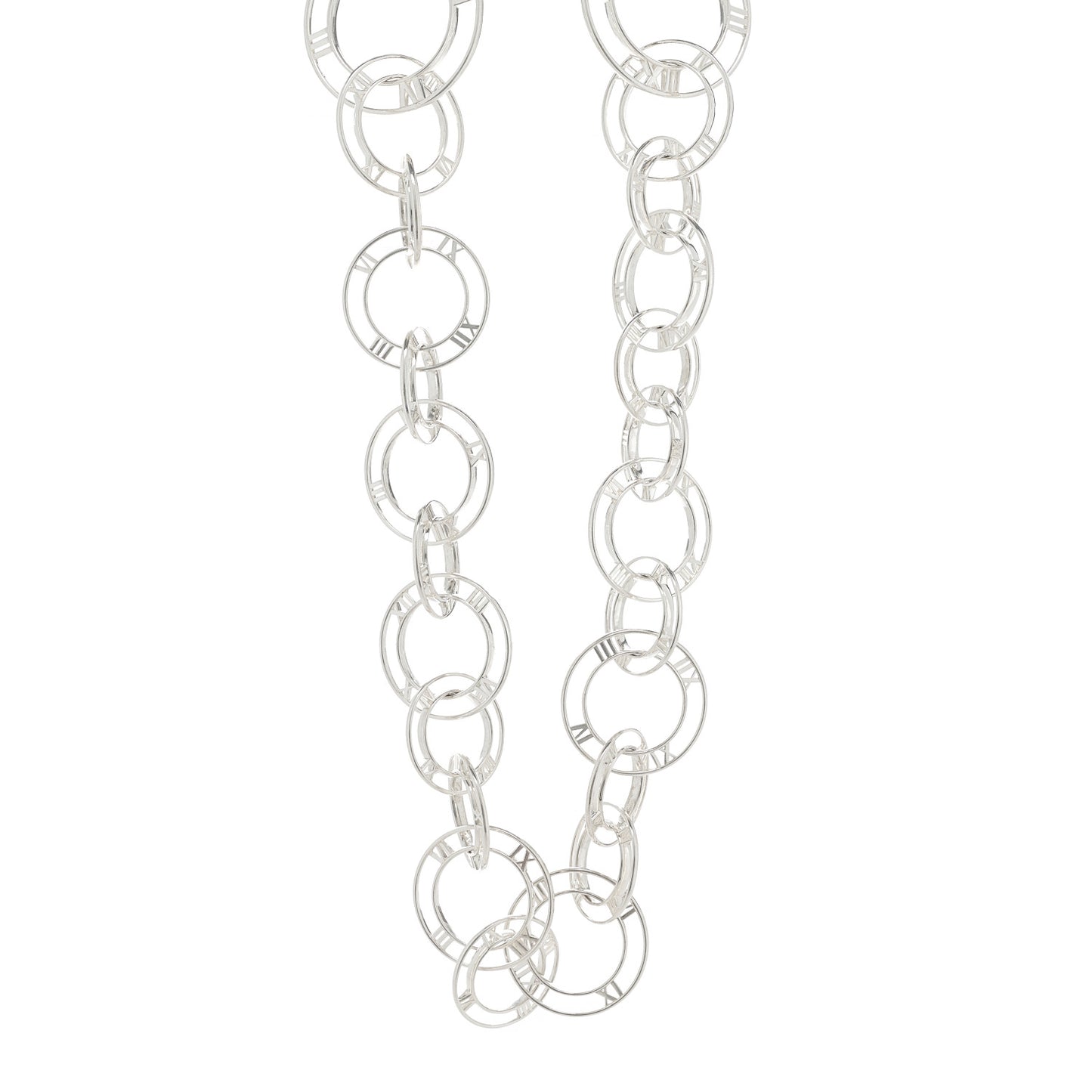 Sterling Silver Atlas Graduating Link Necklace