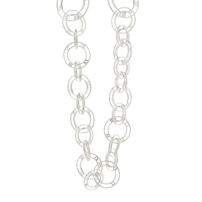 Tiffany Sterling Silver Atlas Graduating Link Necklace 1 of 7