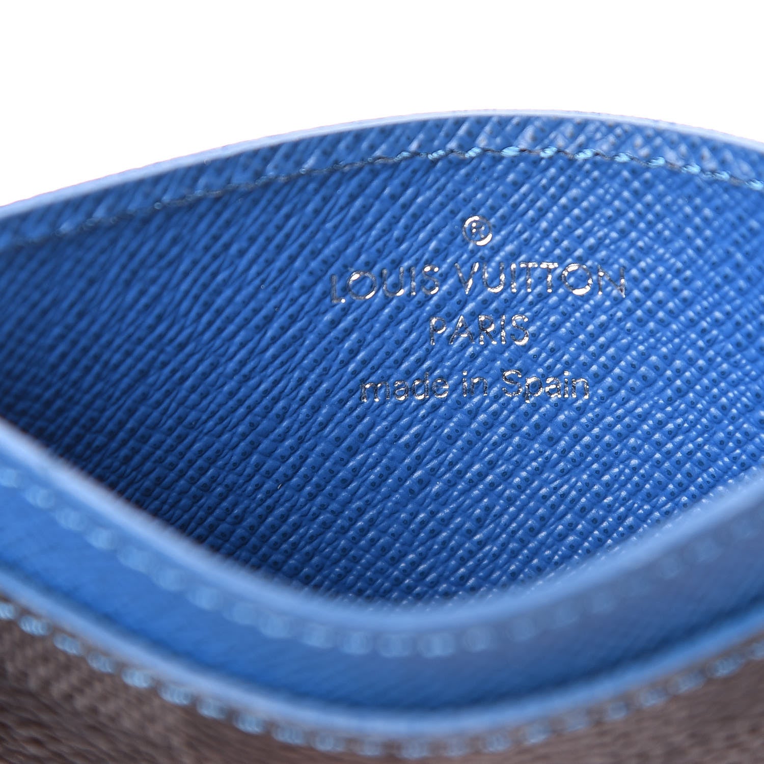 Louis Vuitton Damier Graphite Card Holder Blue 6 of 7