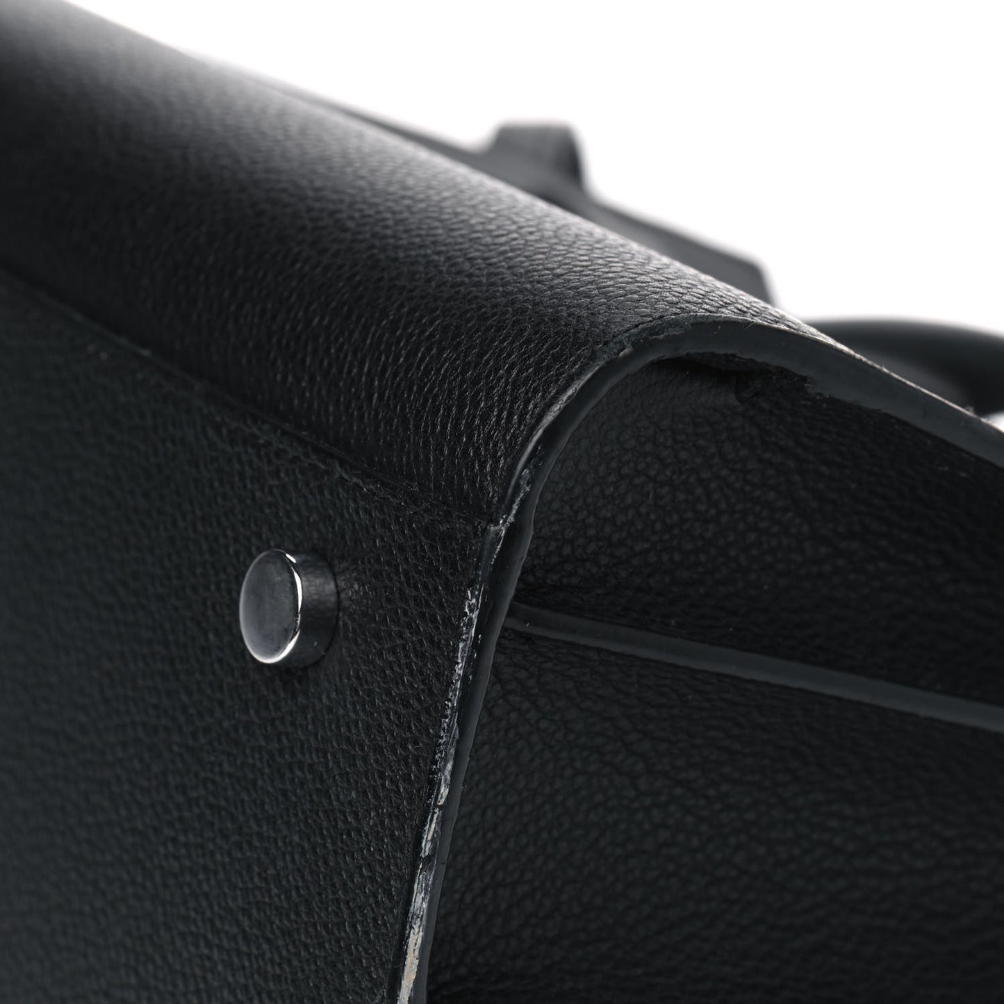 Grained Calfskin Small Sac De Jour Black