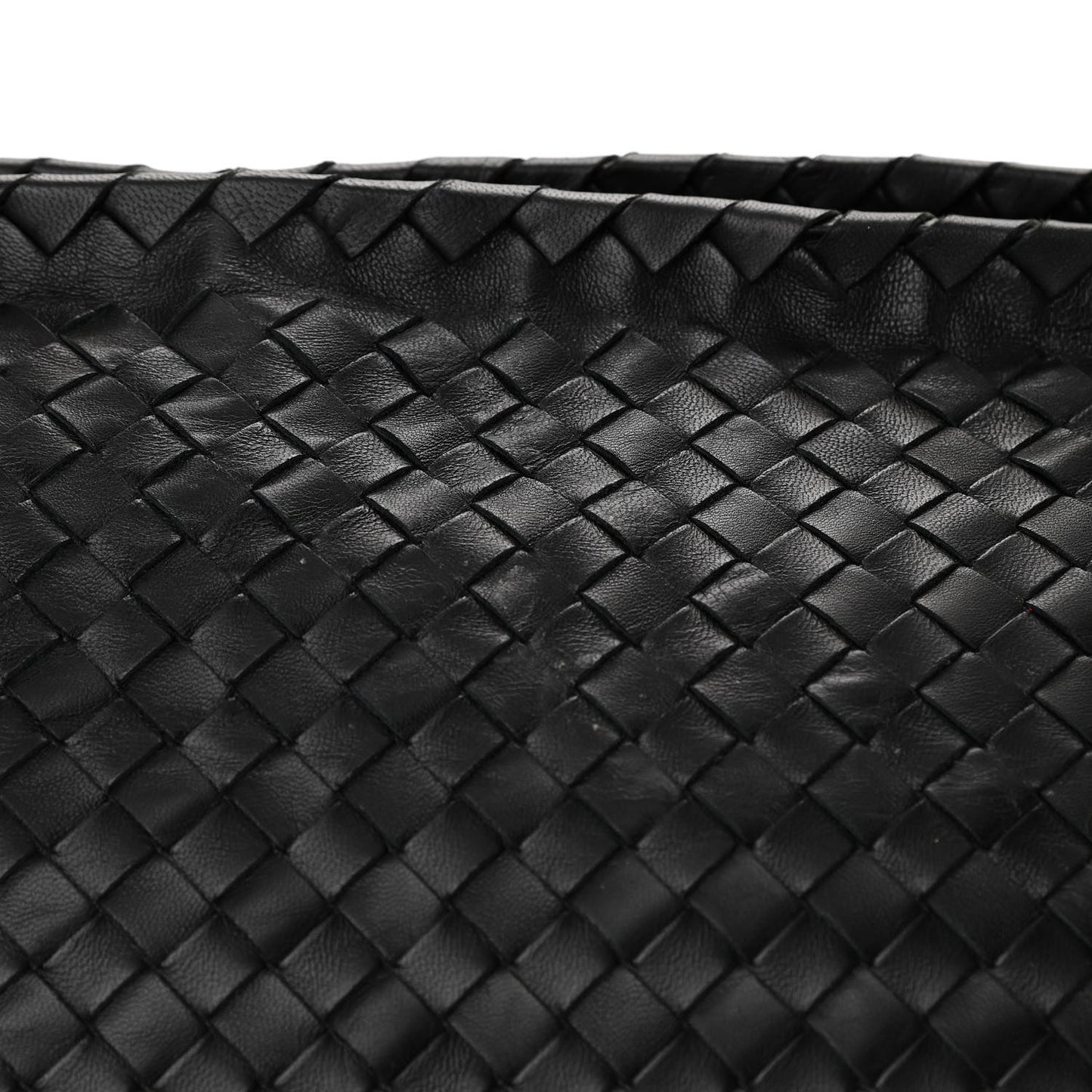 Nappa Intrecciato Large Bowler Black