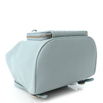 Chanel Caviar Quilted Business Affinity Backpack Light Blue 4 of 10