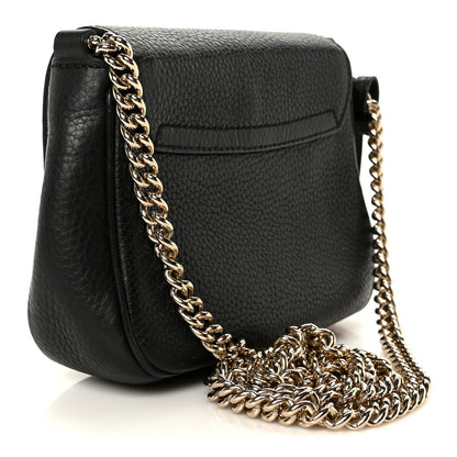 Gucci Pebbled Calfskin Small Soho Flap Crossbody Black 3 of 11