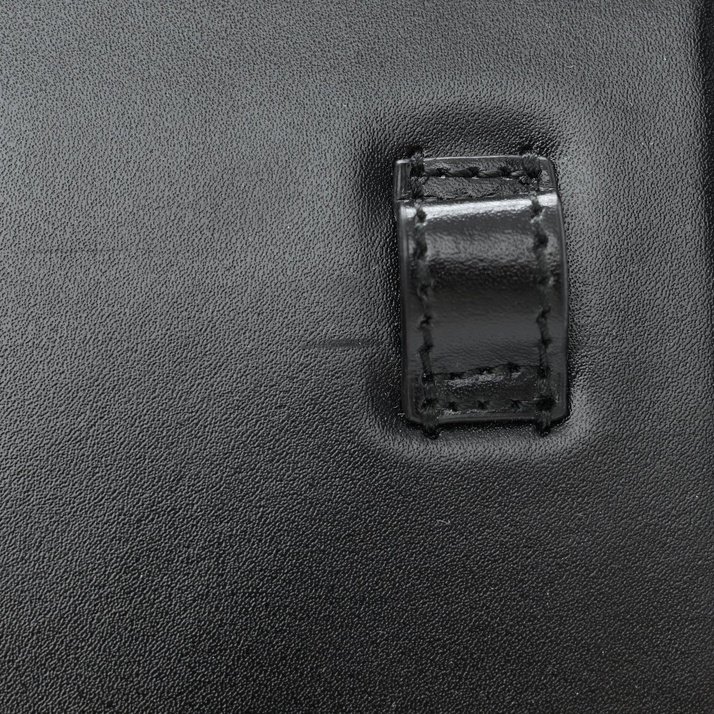 Shiny Box Calfskin Monochrome XS Sharp Belt Bag Black