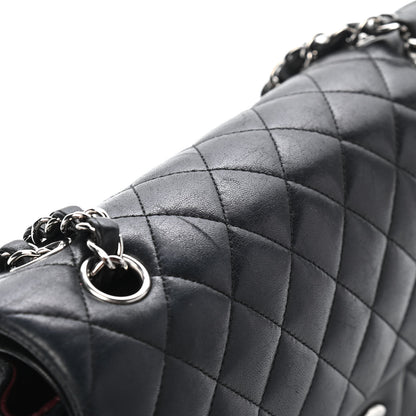 Chanel Lambskin Quilted Medium Double Flap Black 11 of 13