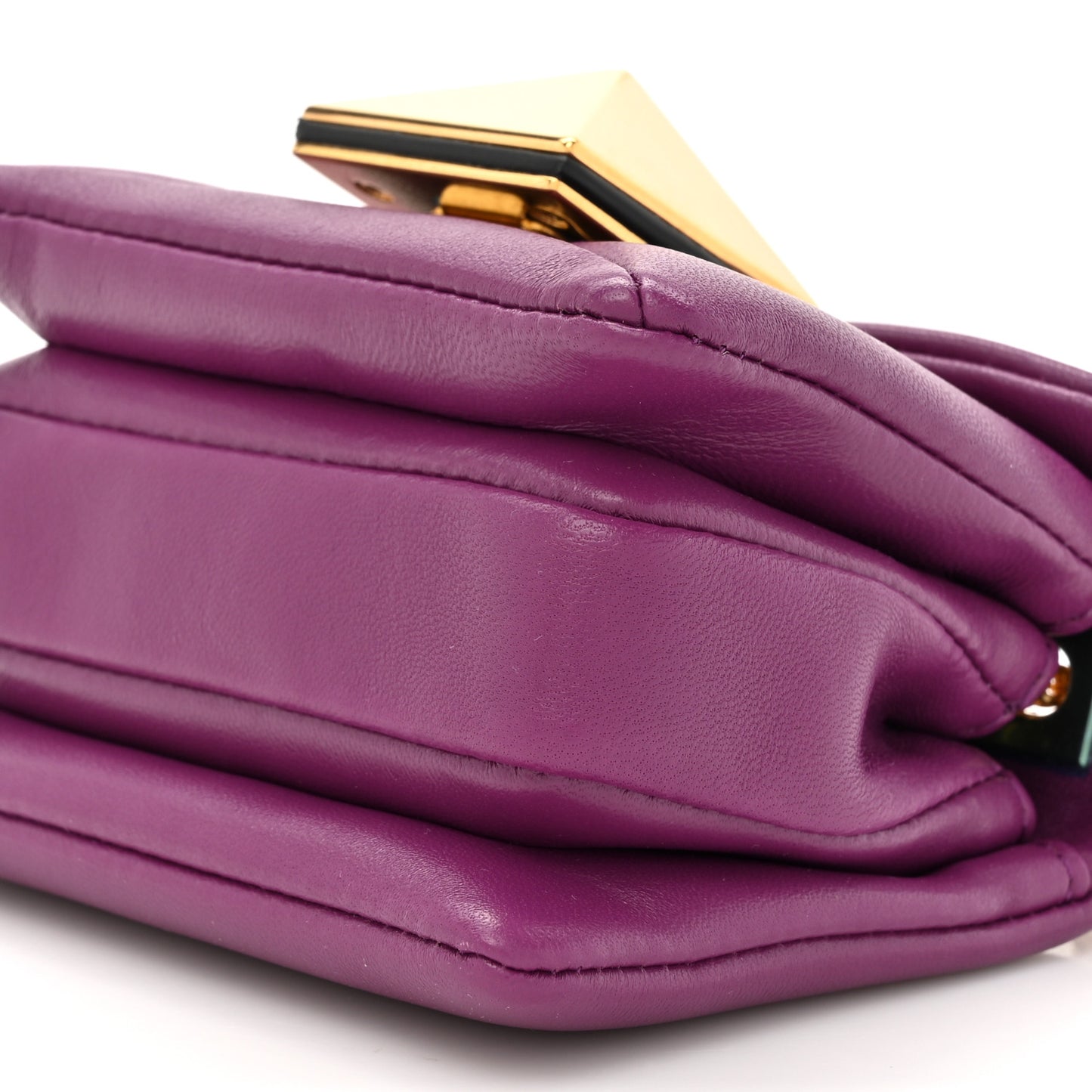 Nappa Micro One Stud Chain Bag Prune