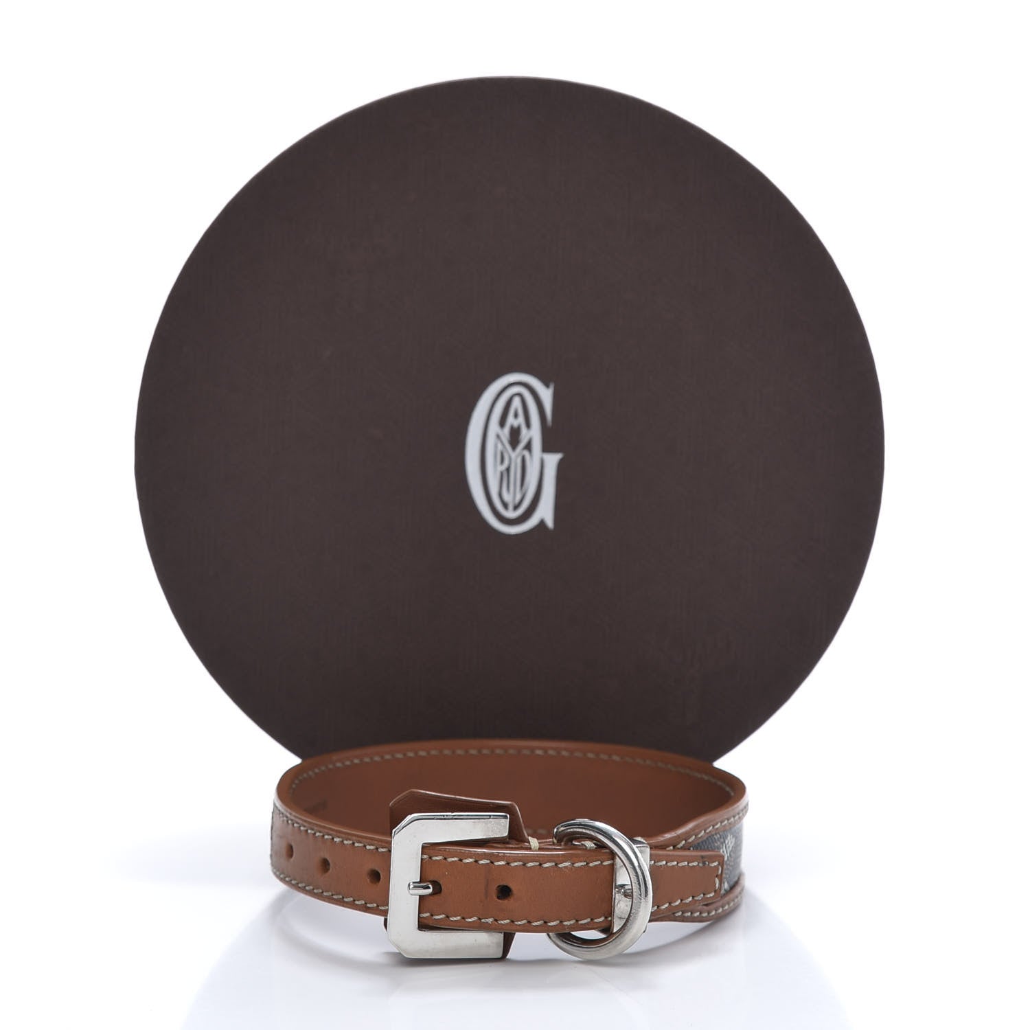 Goyard Goyardine Dog Collar Black Gold 11 of 11