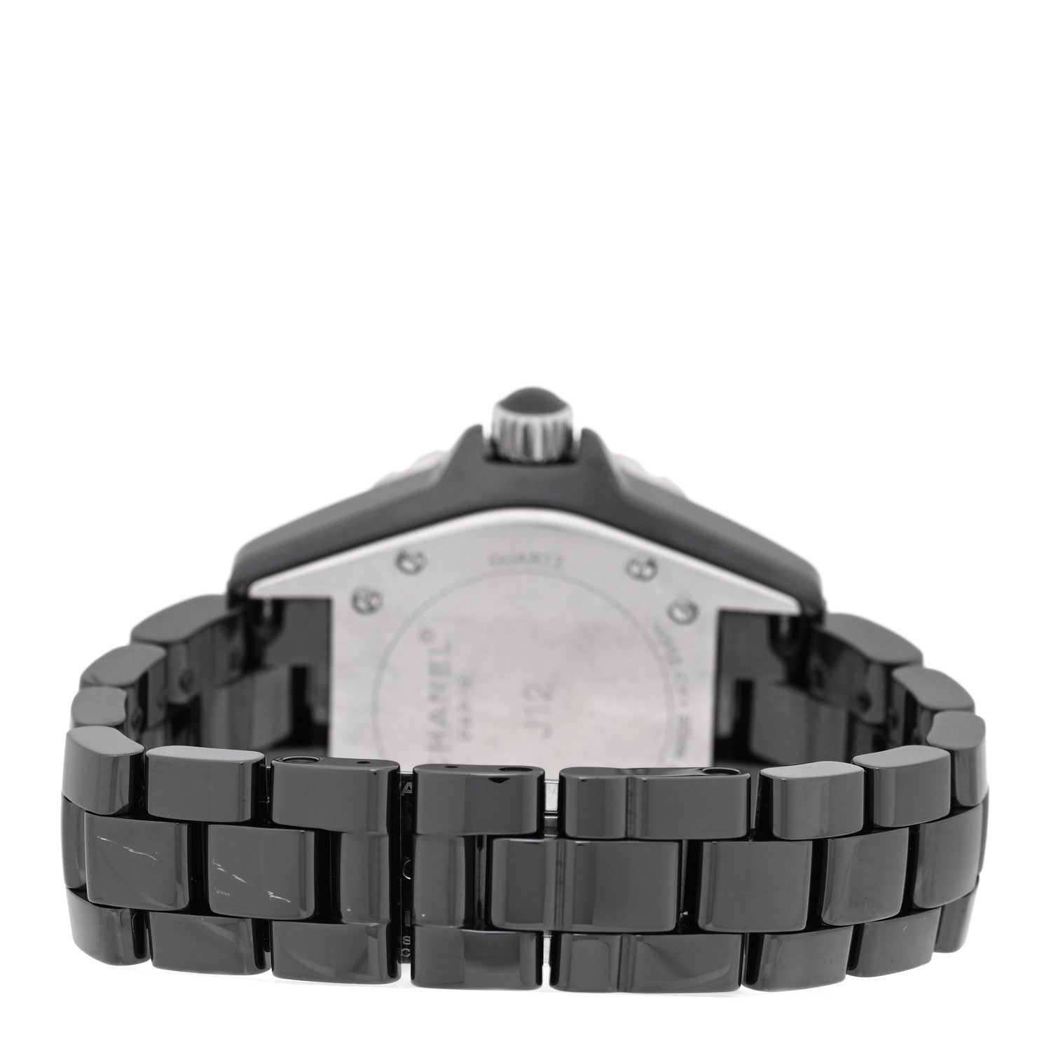 Chanel Stainless Steel Ceramic Ruby 33mm J12 Quartz Watch Black 3 of 4