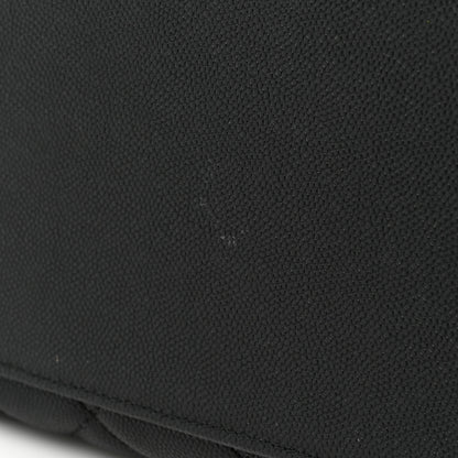 Chanel Caviar Lizard Quilted Coco Handle Bowler Black 16 of 16