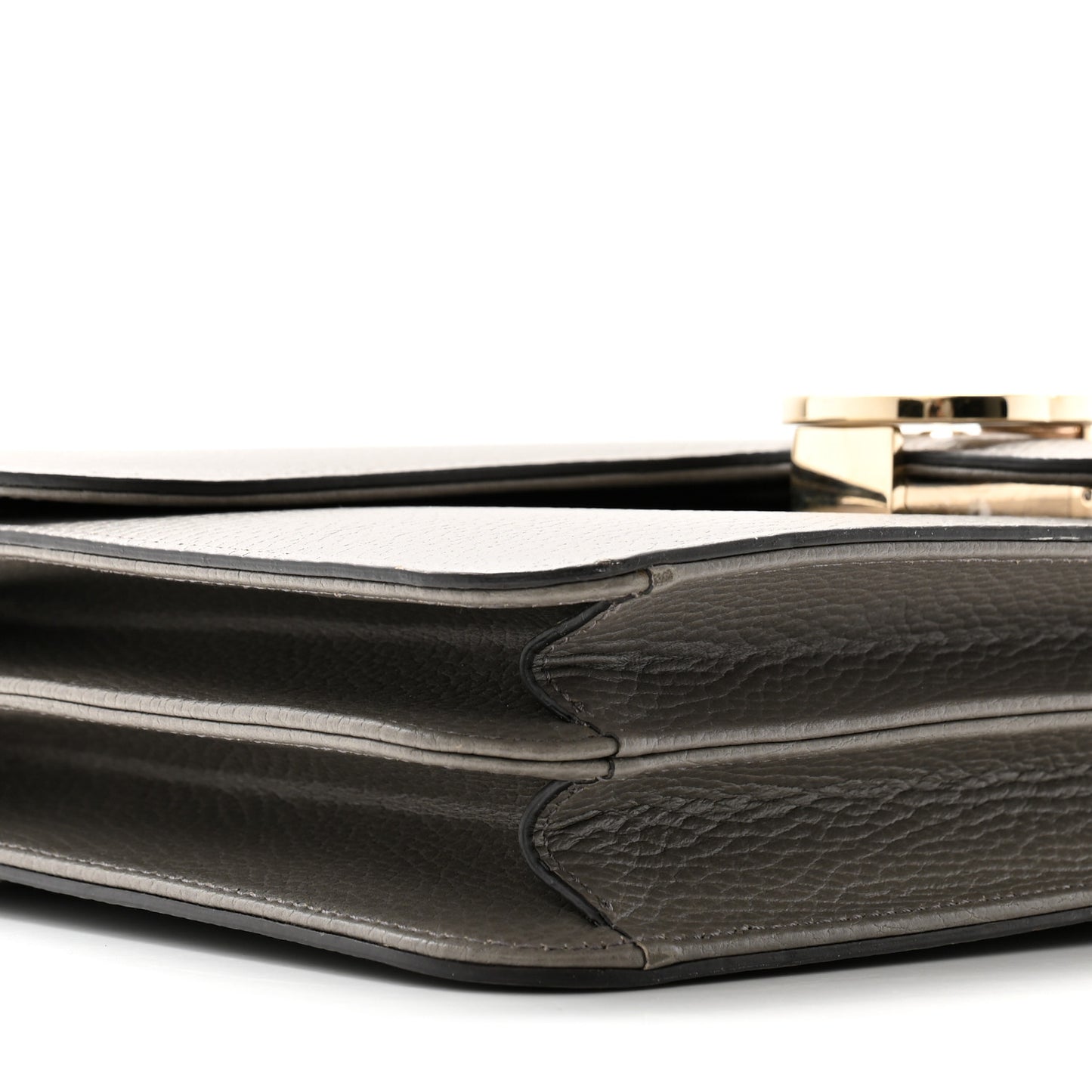 Dollar Calfskin Interlocking G Shoulder Bag Loess