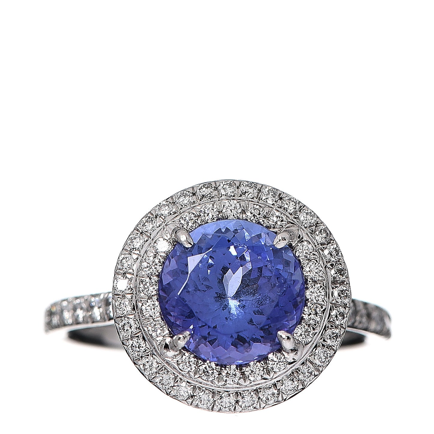 Platinum Diamond Tanzanite Soleste Ring 54 6.75