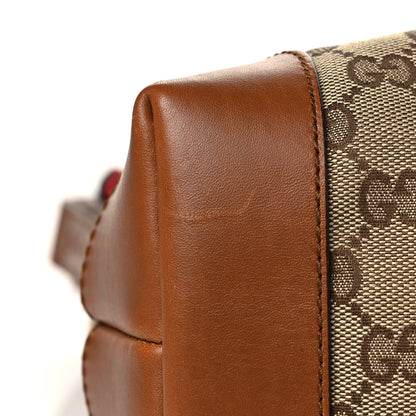 Gucci Monogram Large Flat Messenger Bag Brown 11 of 11